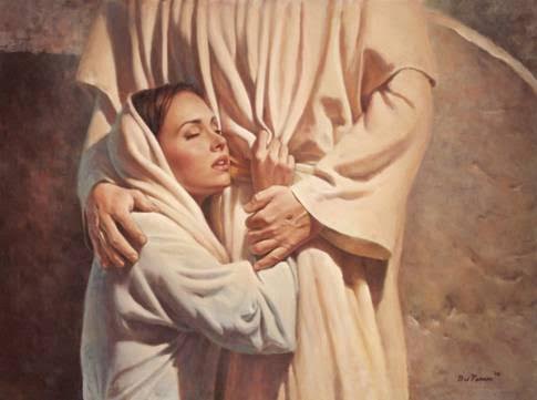 woman praying to jesus
